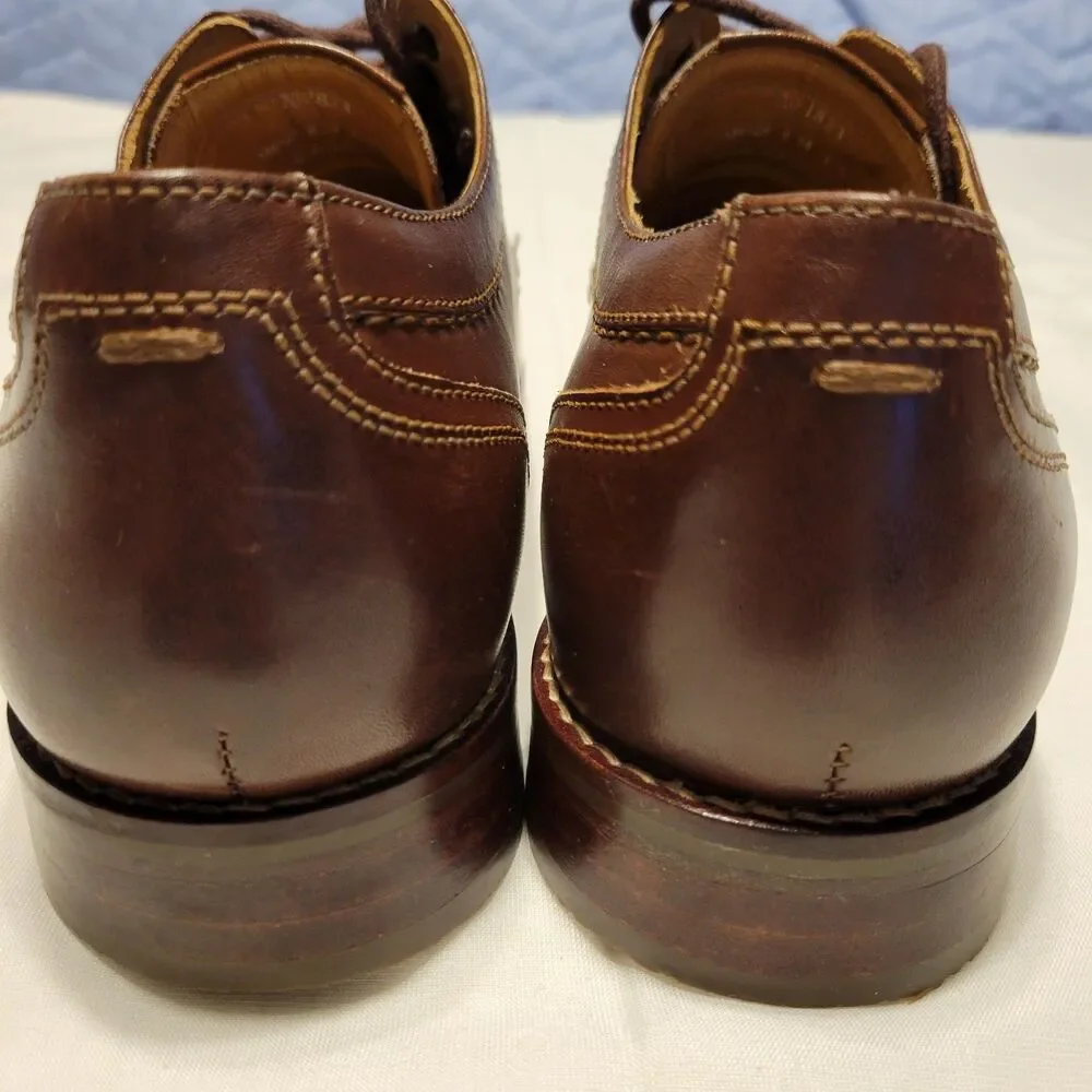 Johnston & Murphy Garner Brown Leather Oxford Lace Up Dress Shoes Size 8 M